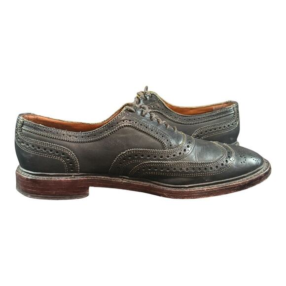 Allen Edmonds McTavish Oxfords Shoes Men’s 10.5 D Black Leather Wingtip Laces